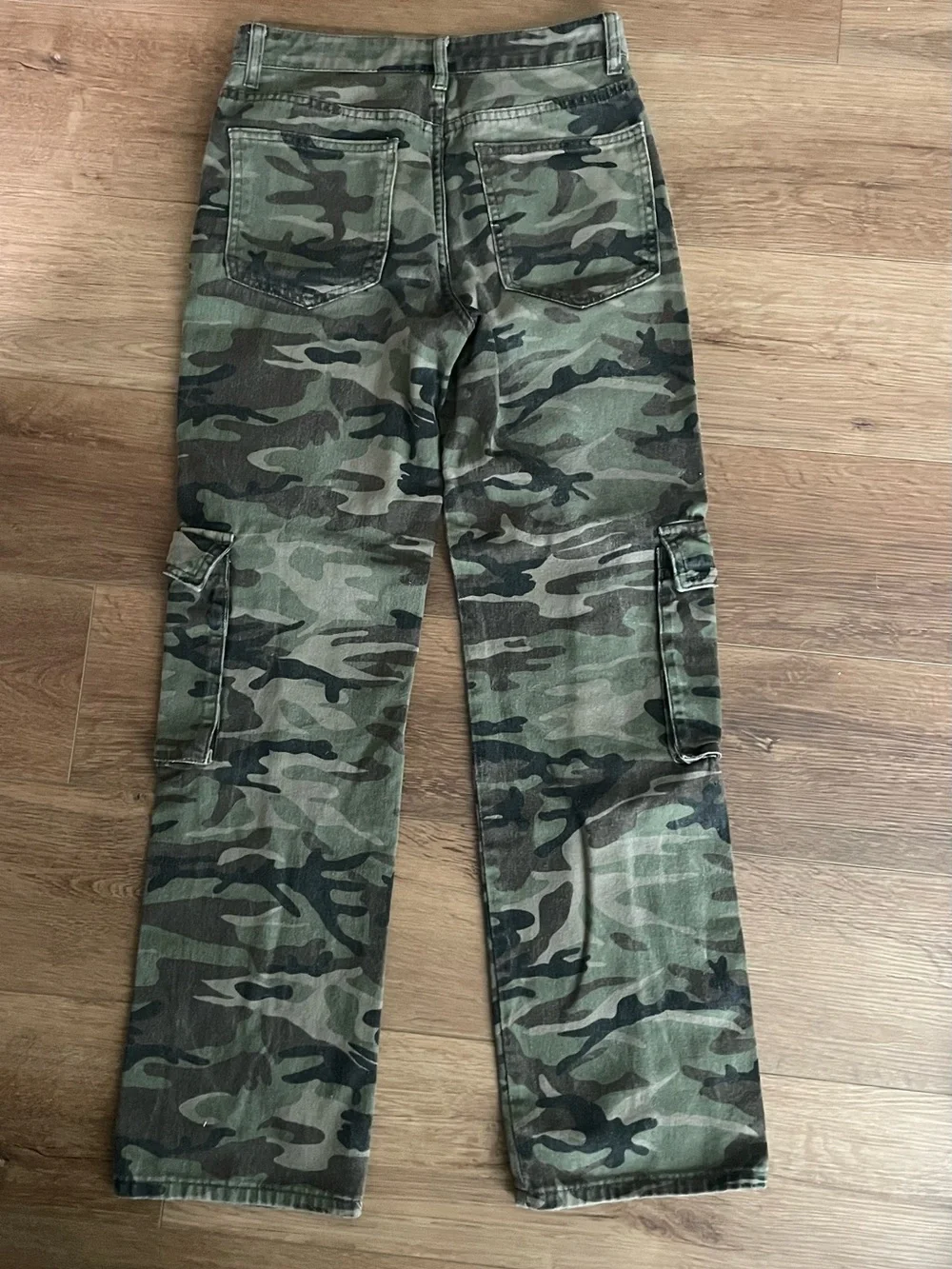 Olive & Brown Camo Cargo Pants